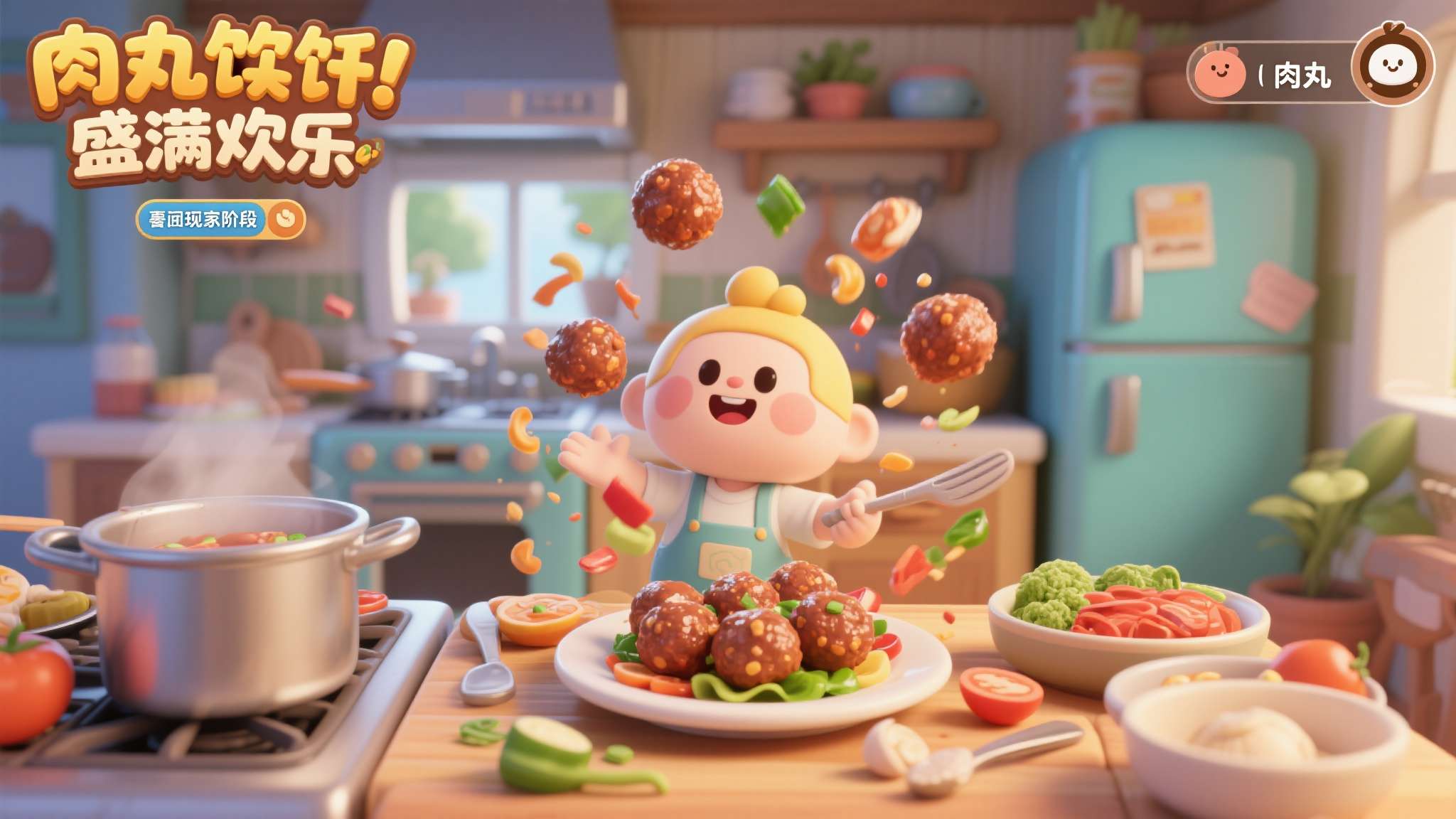 肉丸烹饪：盛满快乐